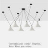 Lustre LED design avec plusieurs lampes suspendues Art