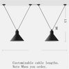 Lustre LED design avec plusieurs lampes suspendues Art