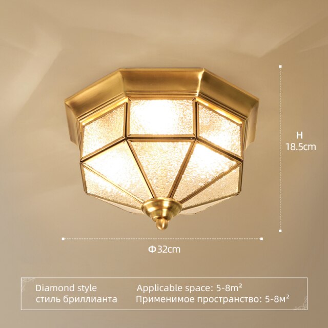 Modern diamond-shaped ceiling lamp Priyanka