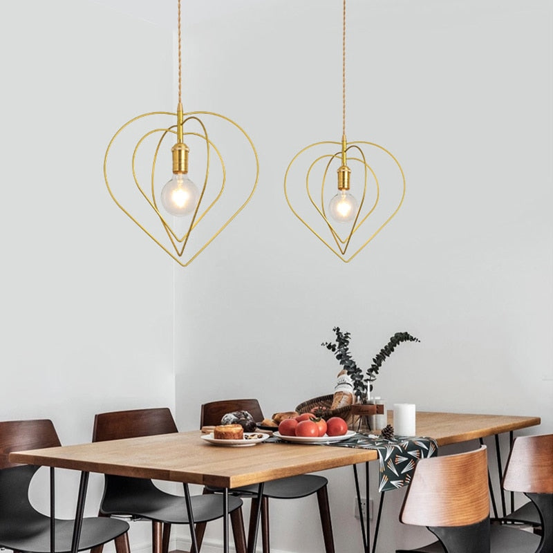 Suspension moderne LED avec formes géometriques Yria