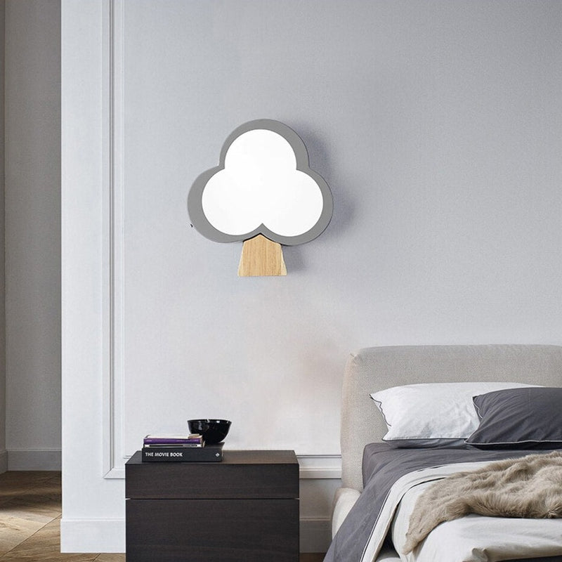 wall lamp modern wooden tree wall Ania