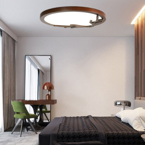 Lámpara de techo redonda escandinava con design original Benilde