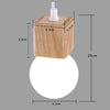 Suspension en bois cubique Wood