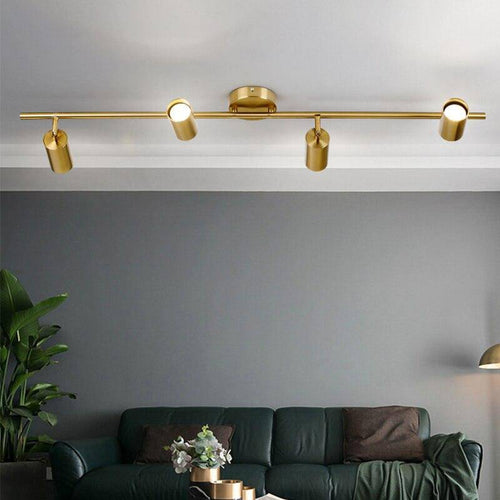 Spot design à LED en métal doré style Hallway