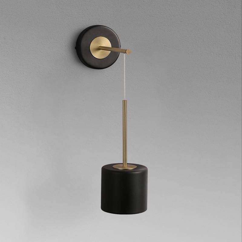 wall lamp LED wall design with lampshade metal cylinder