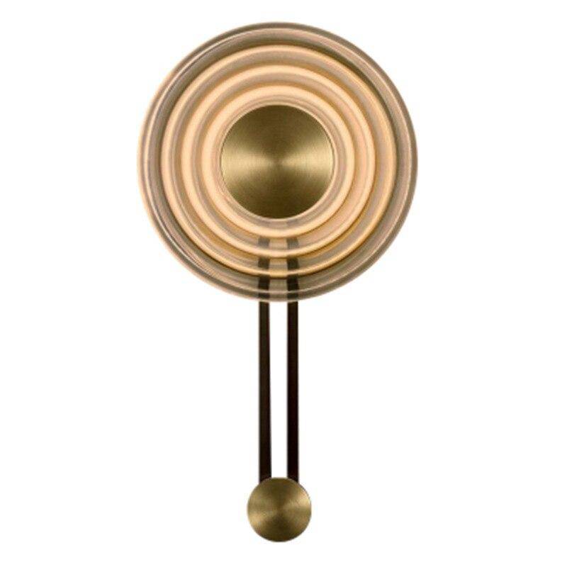 wall lamp wall design with gold LED and minimalist style disc