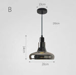 Suspension design en verre trempé Loft (plusieurs formes)