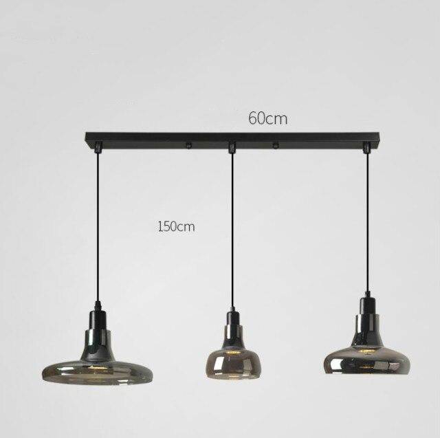 Suspension design en verre trempé Loft (plusieurs formes)