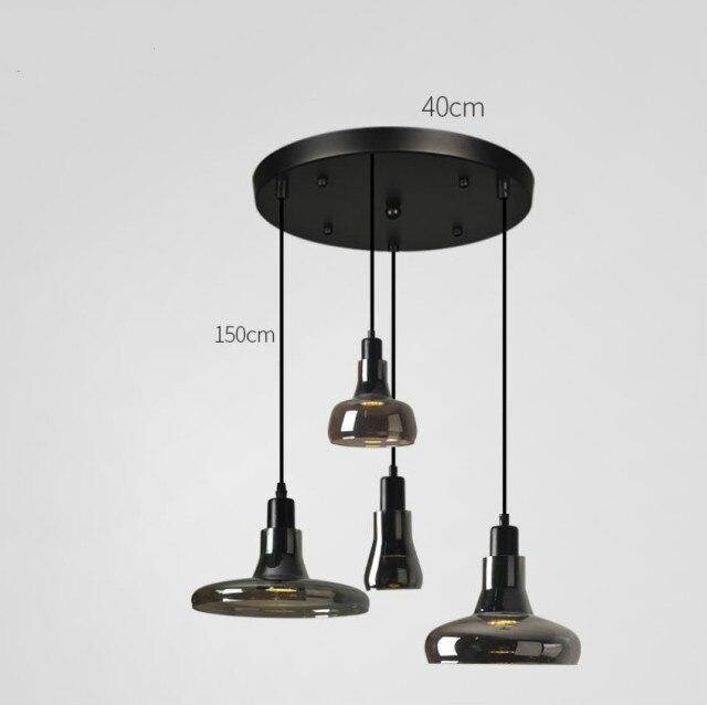 Suspension design en verre trempé Loft (plusieurs formes)