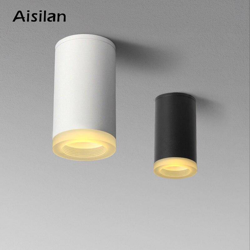 Spot rond design LED cylindre en métal Light - vue 3 sur 5