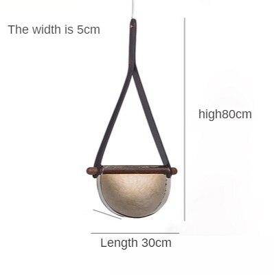 Suspension design LED avec demi-cercle verre Creative - vue 9 sur 10