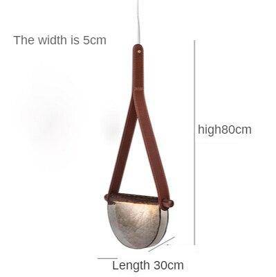 Suspension design LED avec demi-cercle verre Creative - vue 10 sur 10