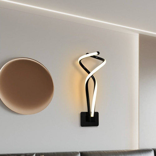 wall lamp LED wall spiral in aluminium Modern