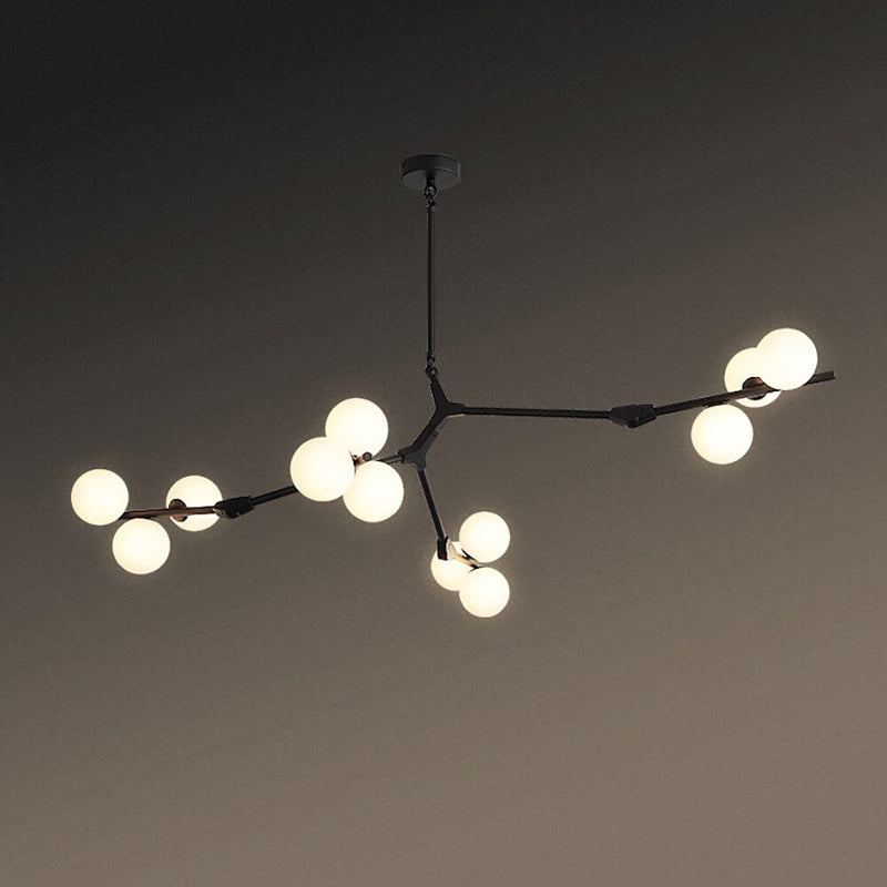 Lámpara LED de estilo rama moderna Irune con globos