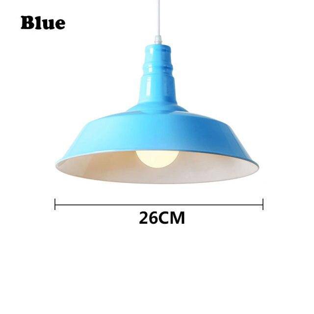 Suspension design LED avec abat-jour macaron coloré Loft
