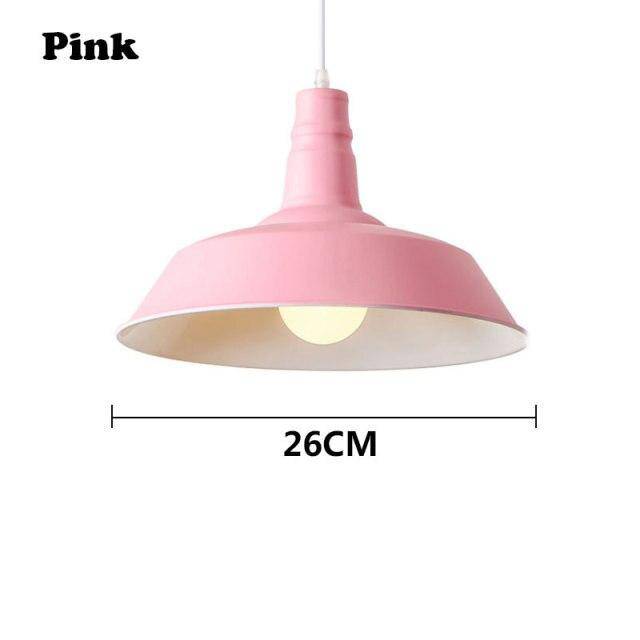 pendant light LED design with lampshade Loft colorful label