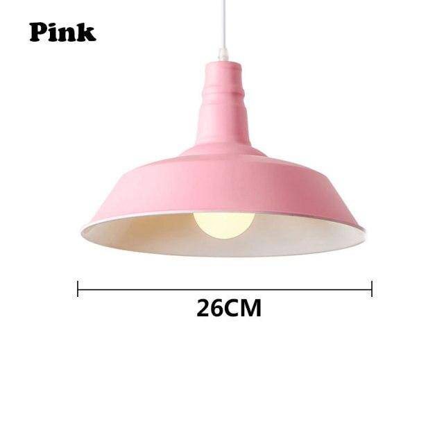 Suspension design LED avec abat-jour macaron coloré Loft