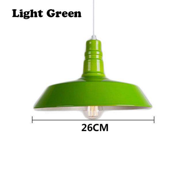 Lámpara de suspensión design LED con pantalla de color macarrón Loft
