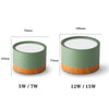 Spotlight modern LED wood and metal coloured Allan