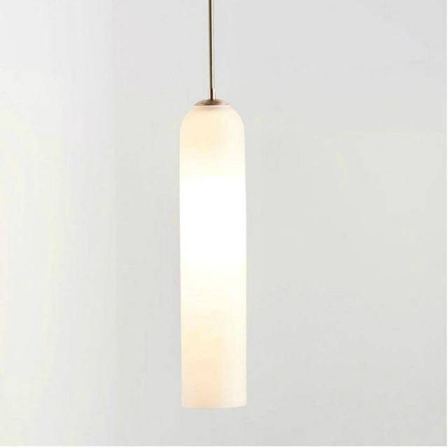 Suspension design à LED en verre fondu coloré Loft - vue 6 sur 6