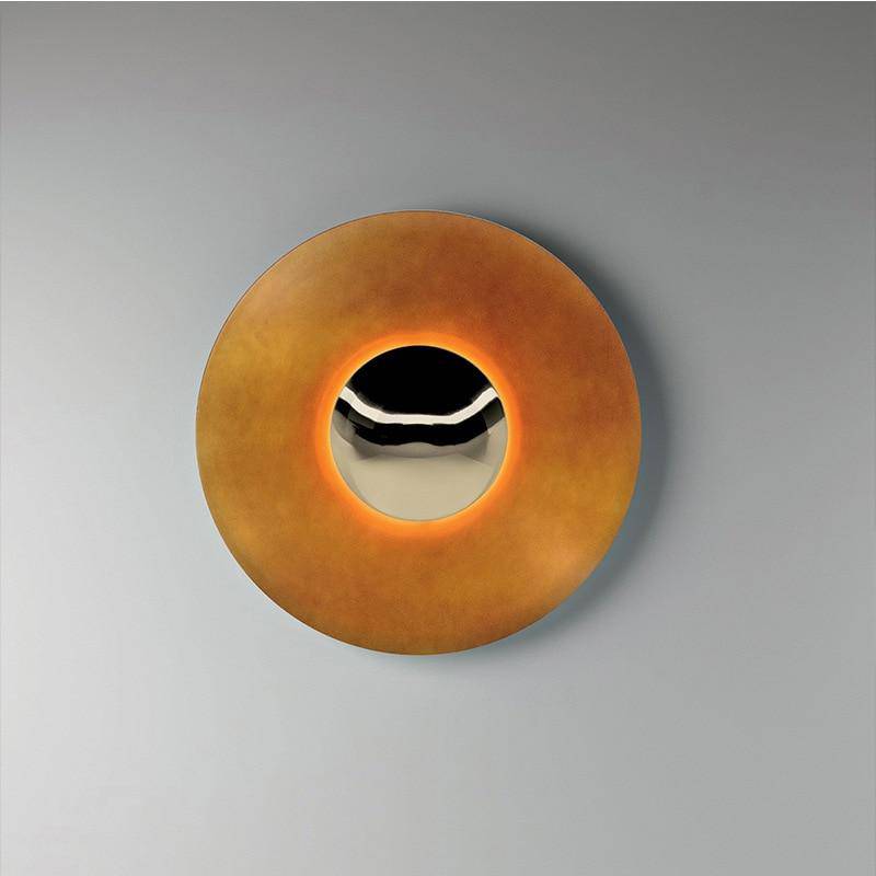Lámpara de pared design en disco de color metálico Porche Estilo de lujo