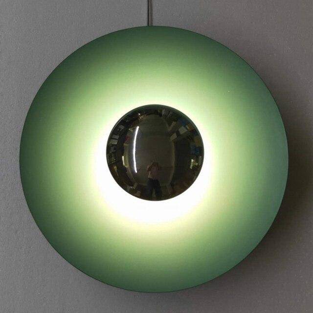 wall lamp LED wall design in coloured metal disc Porch Luxury style