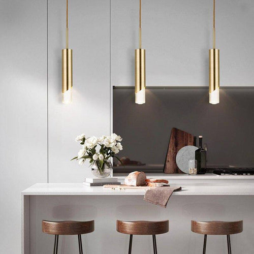 pendant light Loft style metal LED cylinder design