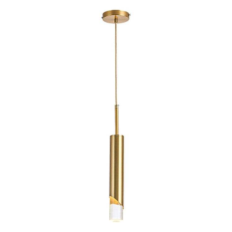 Suspension design à LED en métal style cylindre Loft