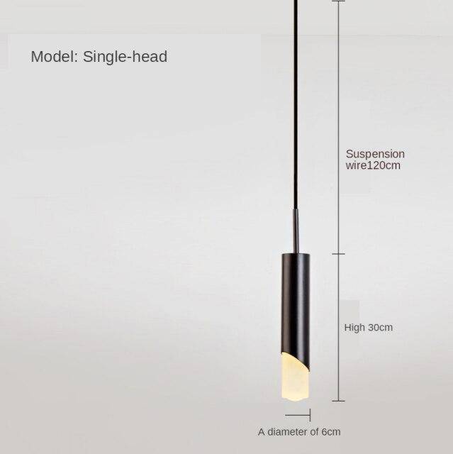 Lámpara de suspensión design Cilindro metálico LED Estilo Loft