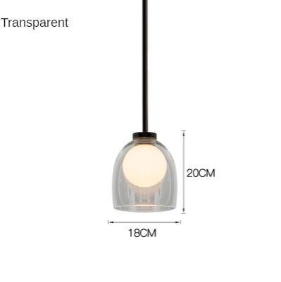 pendant light LED design with lampshade rounded smoked glass Shadow
