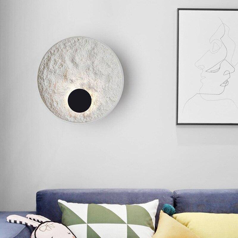 wall lamp wall design LED disc white minimalist