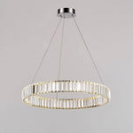 Suspension design dorée LED avec anneau en verre Luxury