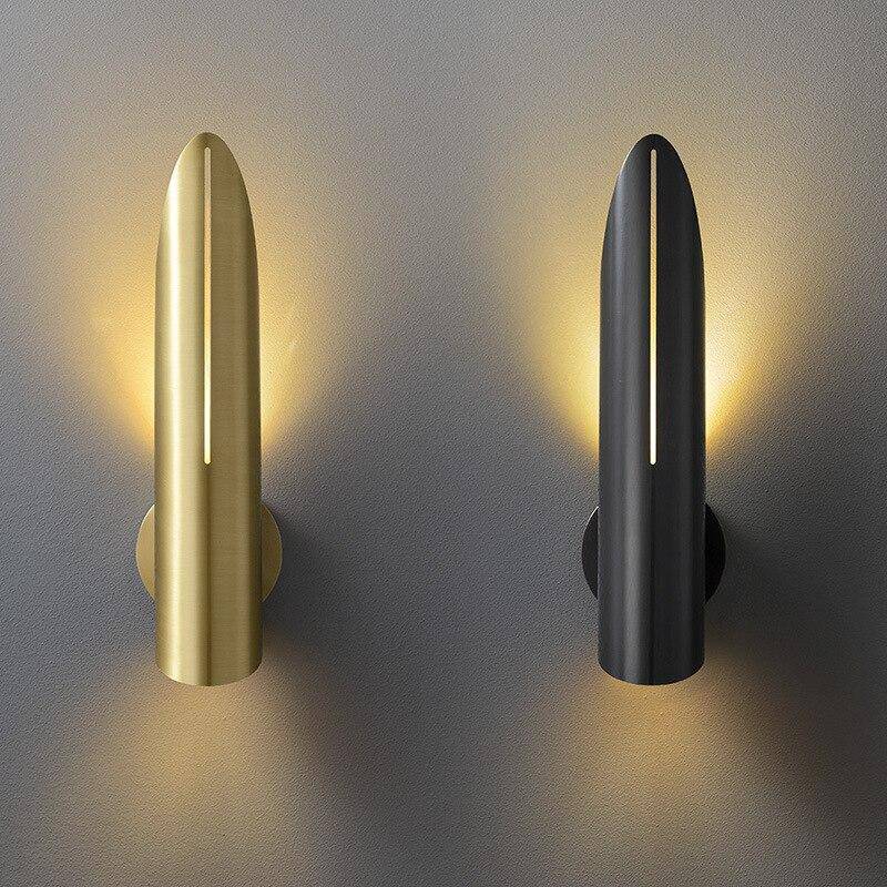 Lámpara de pared LED design acabado dorado de lujo