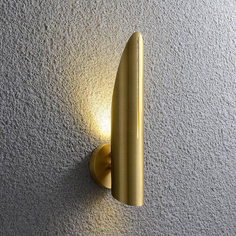 Lámpara de pared LED design acabado dorado de lujo