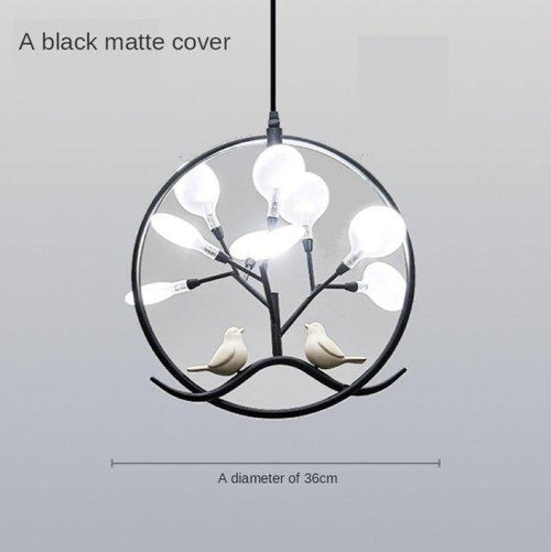 Suspension design LED avec plusieurs branches dorées