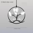 Suspension design LED avec plusieurs branches dorées