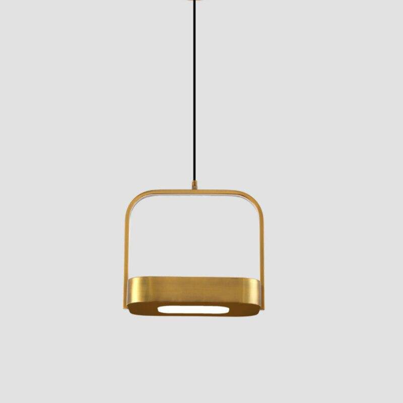 pendant light Shadow metal LED design with rounded edges