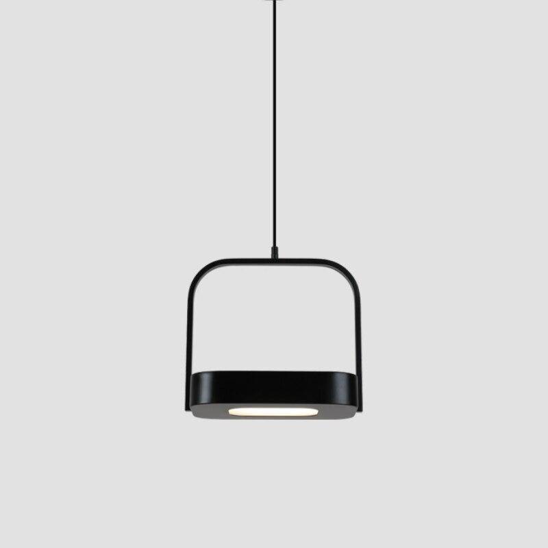 Suspension design LED en métal aux bords arrondis Shadow - vue 4 sur 9