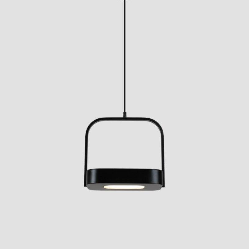 Suspension design LED en métal aux bords arrondis Shadow