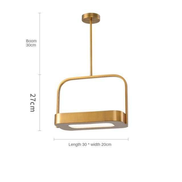 pendant light Shadow metal LED design with rounded edges