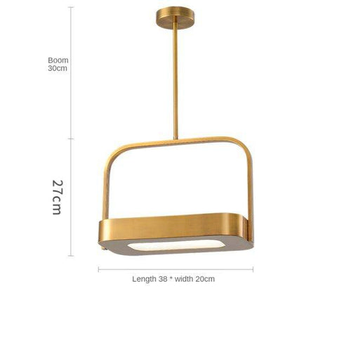 Suspension design LED en métal aux bords arrondis Shadow - vue 7 sur 9
