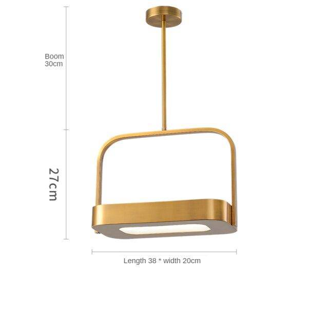 pendant light Shadow metal LED design with rounded edges