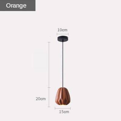 Suspension design à LED avec abat-jour géométrique coloré Shadow