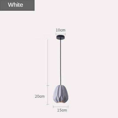 Suspension design à LED avec abat-jour géométrique coloré Shadow