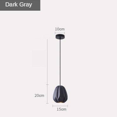 Suspension design à LED avec abat-jour géométrique coloré Shadow