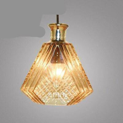 Suspension rétro LED en verre style Cognac - vue 7 sur 6