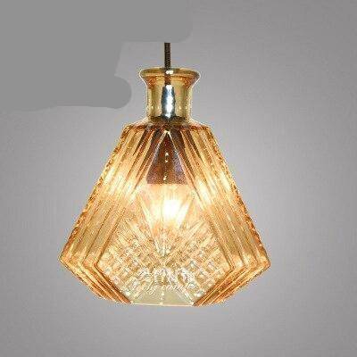 pendant light Cognac style glass LED backlight