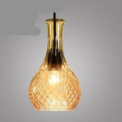 pendant light Cognac style glass LED backlight