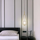 Suspension design LED avec boule en verre et métal Loft