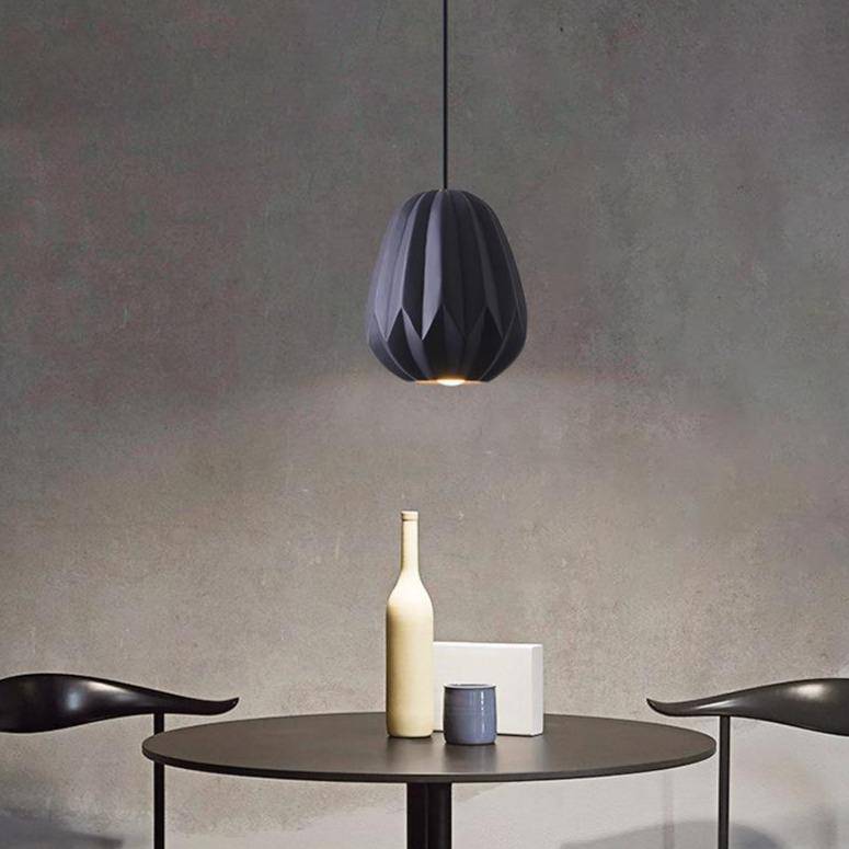 pendant light LED design with lampshade geometric color Shadow